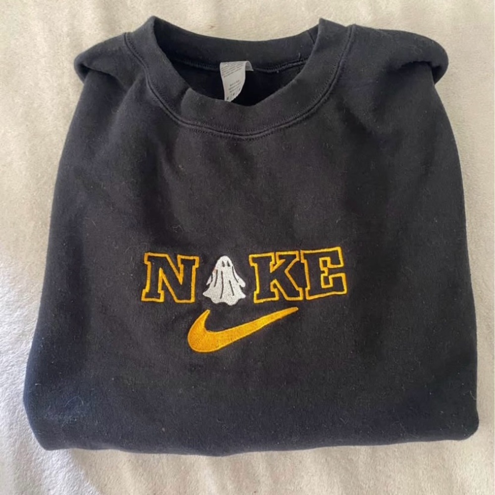 Nike Black Crewneck with Yellow Accents